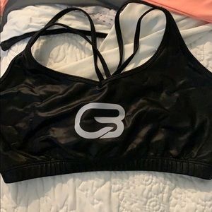 Cyclebar Faux Leather Sports Bra Size Medium
